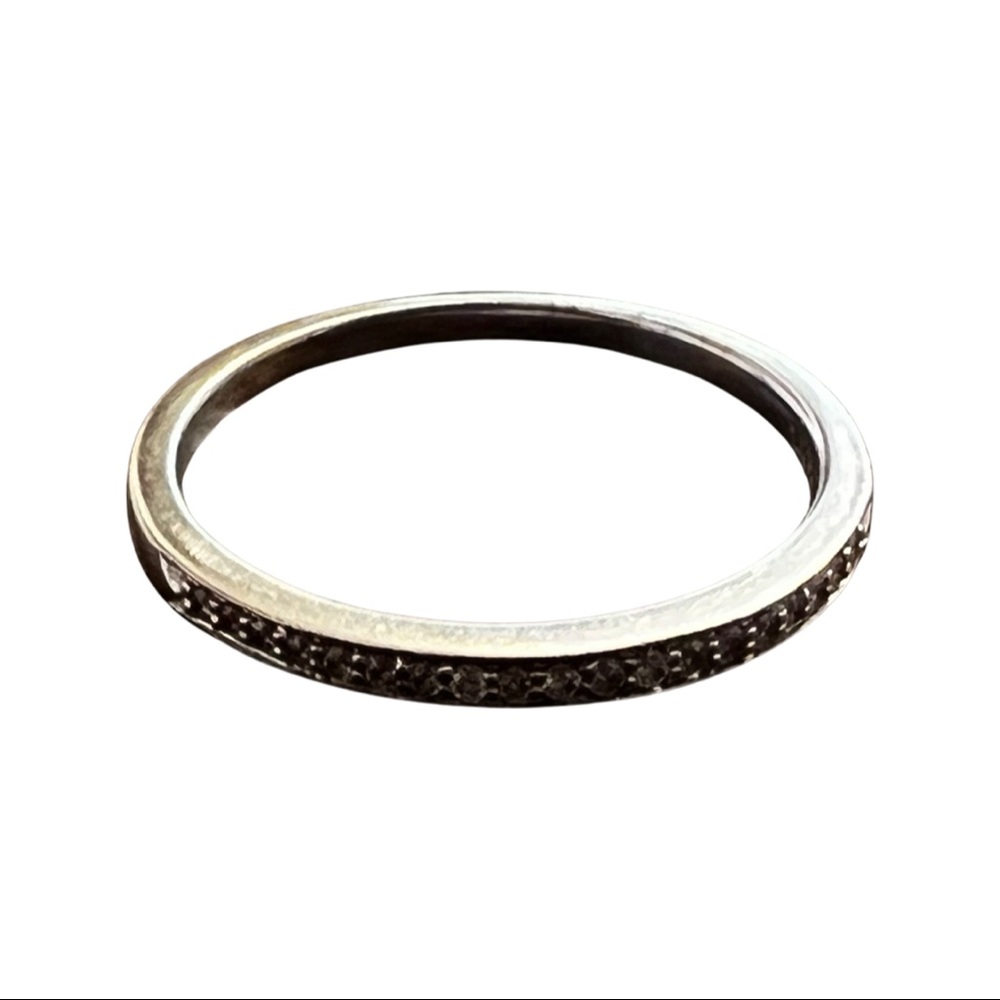 14K white gold anniversary band